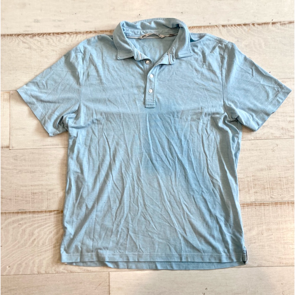 Travis Matthew | Mens Light Blue Heathered Golf Polo | Size XL